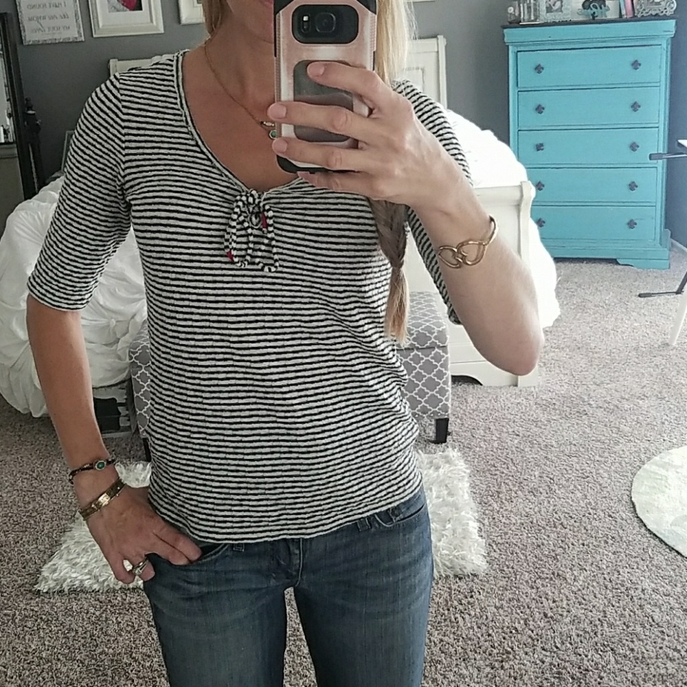 ❤ NWOT Lucky Brand striped top ❤